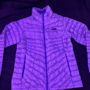Purple the north face jacket